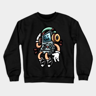 Cartoon Gameboy Crewneck Sweatshirt